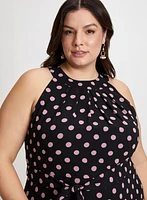 Polka Dot Print Dress