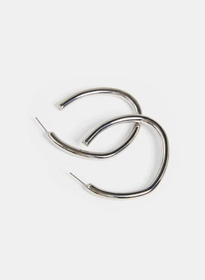 Metallic Hoop Earrings