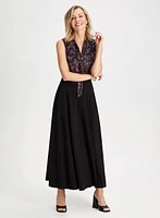 Pull-On Maxi Skirt With Pockets