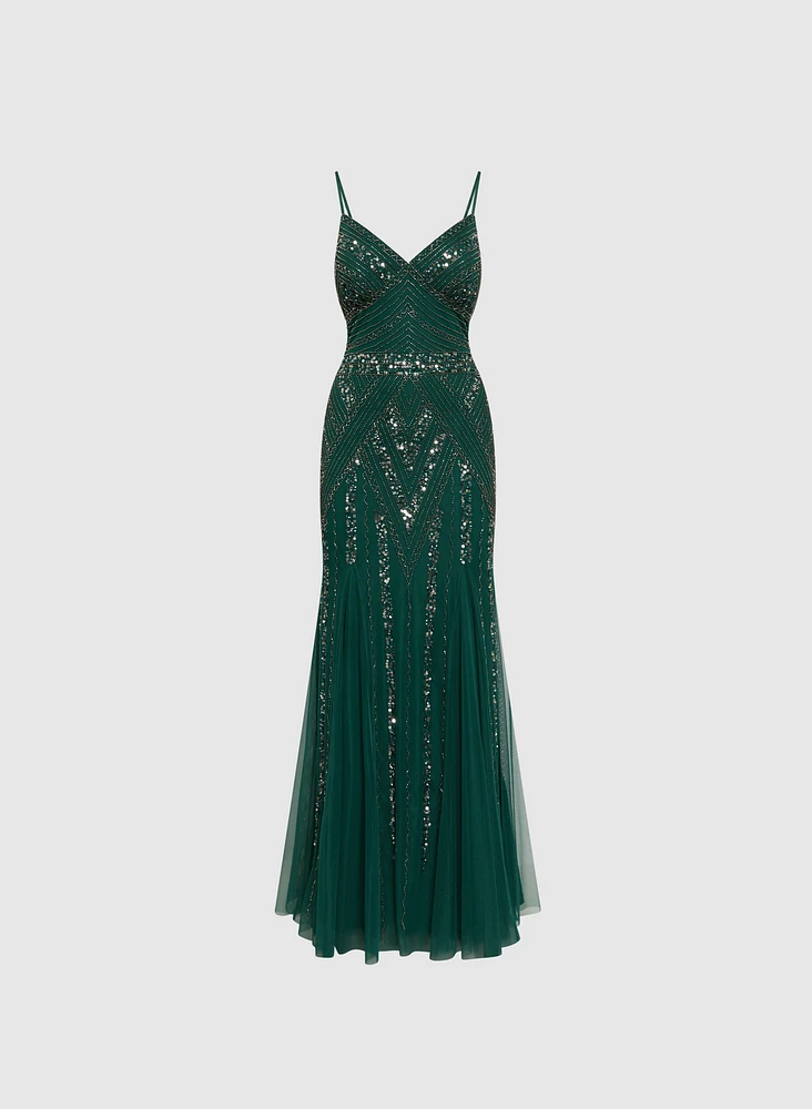 Robe de soirée embellie