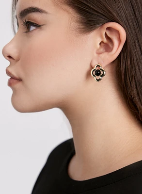 Clover Button Earrings