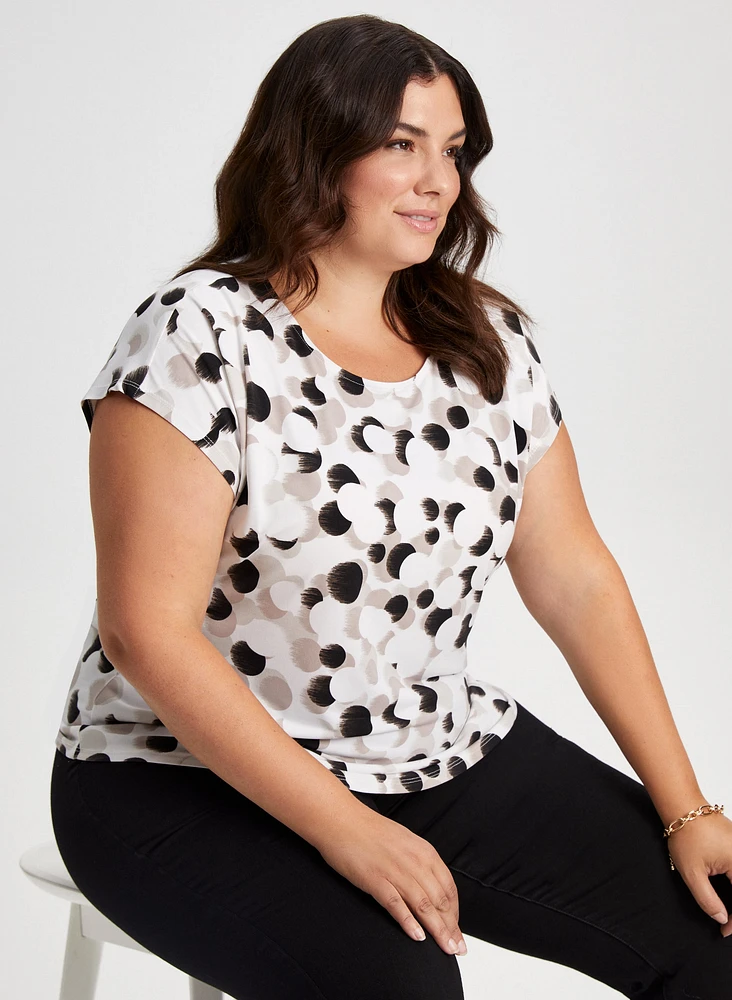 Polka Dot Print Top