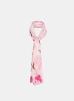 Foulard léger à motif de tulipes