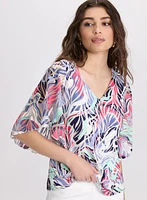 Blouse à motif abstrait