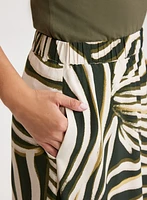 Zebra Print Maxi Skirt