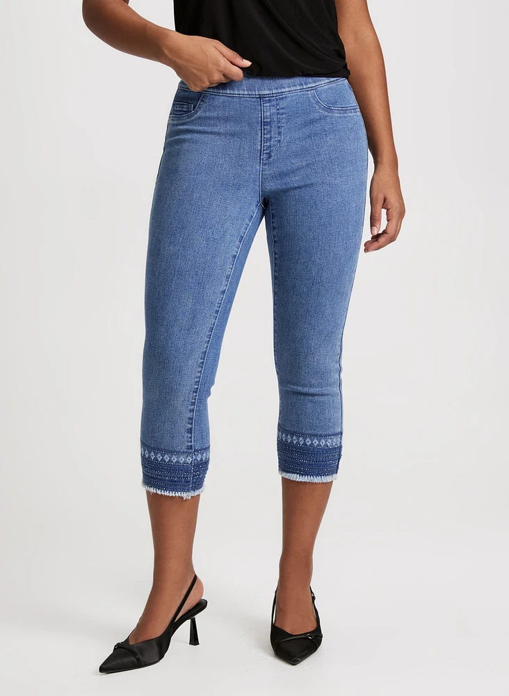 Beads & Fringes Pull-On Jeans