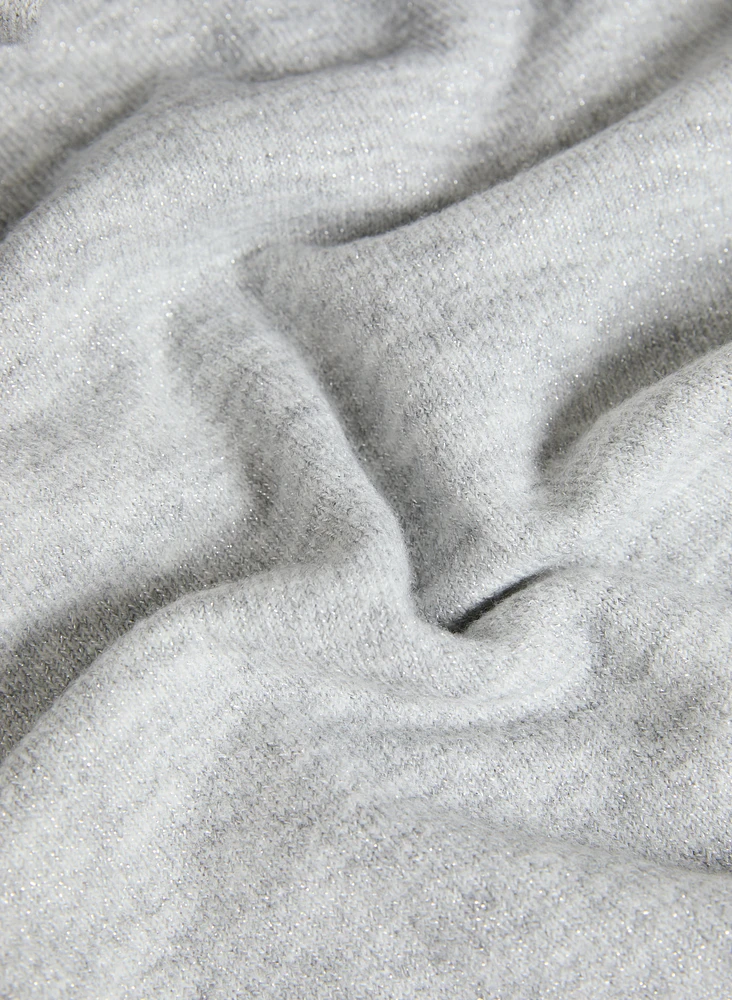 Pull en tricot à col montant