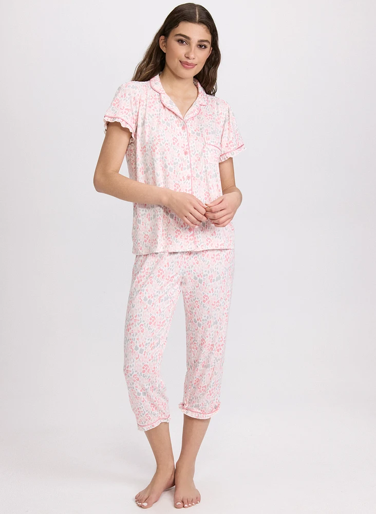 Leopard Print Pyjama Set