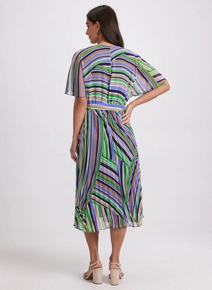 Stripe Chiffon Dress