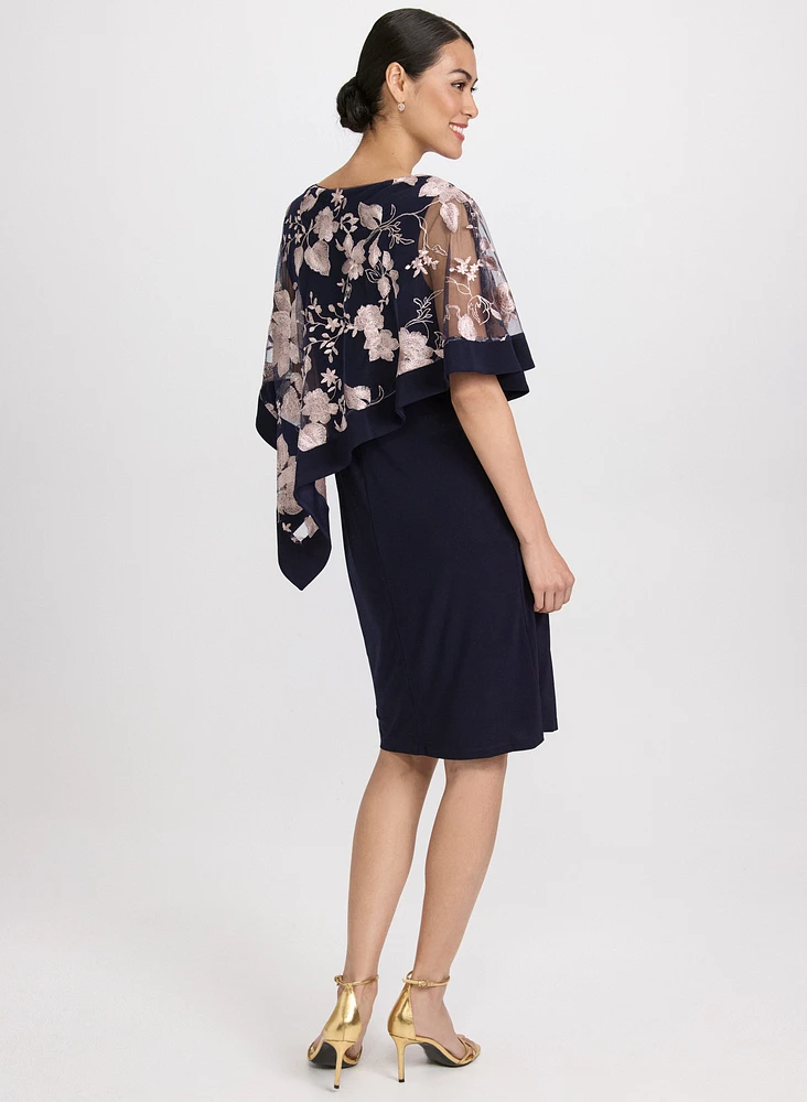 Robe à superposition florale