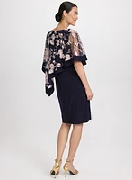 Robe à superposition florale