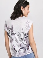 Floral Burnout T-Shirt