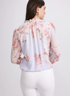 Blouse à motif floral