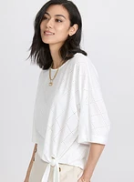 Pointelle Dolman Sleeve Top