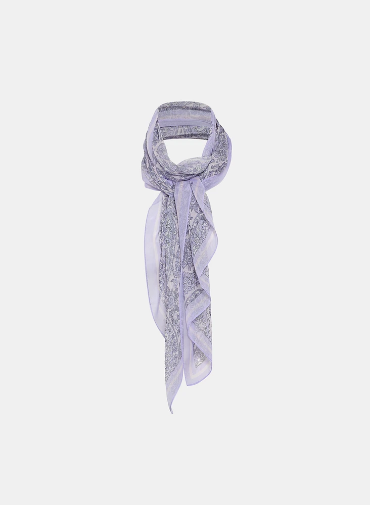 Foulard paisley en chiffon