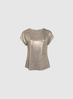 Foil Knit Top