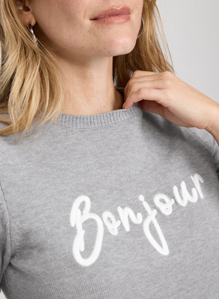Pull à lettrage