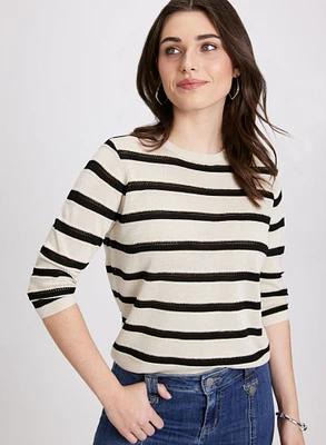 Stripe Knit Pullover