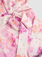 Flutter Sleeve Floral Dress