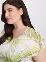 T-shirt à motif tropical