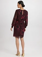 Floral Flounce Front Dress