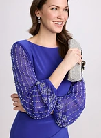 Beaded Sleeve Dress
