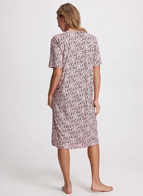 Heart Print Nightgown