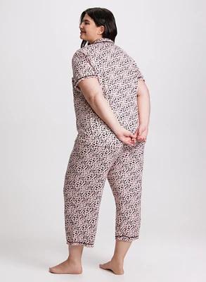 Heart Print Pyjama Set