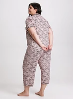 Ensemble pyjama à motif coeurs