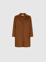 Melanie Lyne -  Notch Collar Wool-Blend Coat