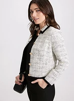 Contrast Tweed Jacket