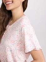 Robe de nuit à motif animal