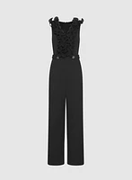 Organza Ruffle Detail Jumpsuit