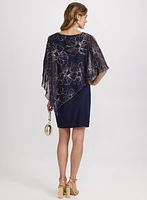 Robe à superposition en chiffon floral