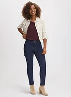 Cropped Denim Jacket & Cargo Jeans