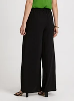 Olivia Slit Hem Wide-Leg Pants - Regular