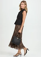 Robe blazer à motif léopard