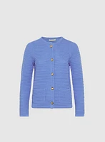 Cardigan en tricot textur