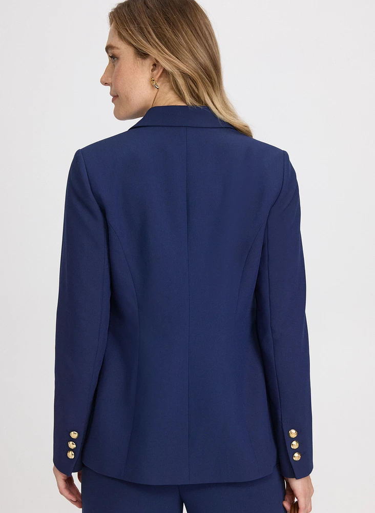 Blazer à effet double boutonnage