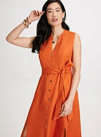 Linen Midi Dress
