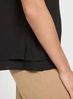 Layered Sleeveless Blouse