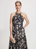 Foil Floral Dress