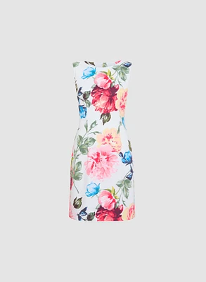 Floral Print Sheath Dress