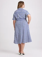 Striped Shirt Dress