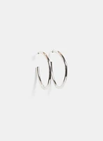 Metallic Hoop Earrings