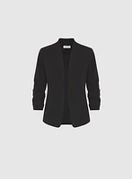 Twill 3/4 Sleeve Blazer