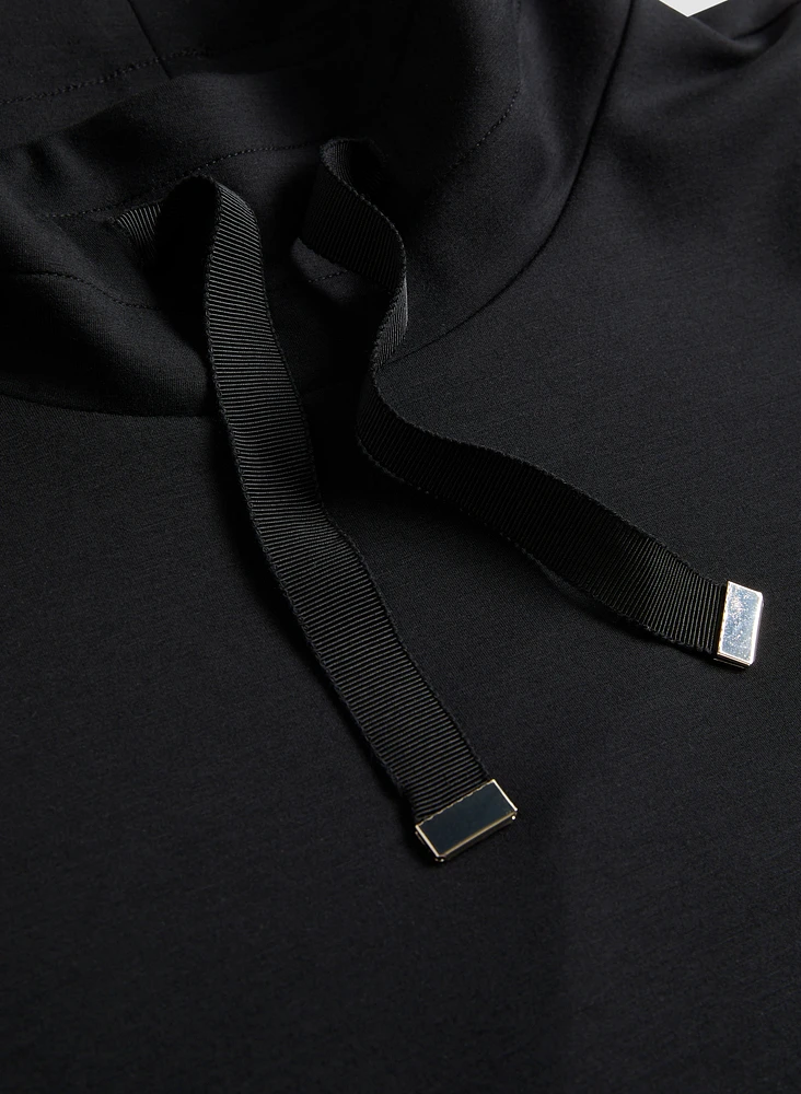 Funnel Neck Zip Detail Tunic