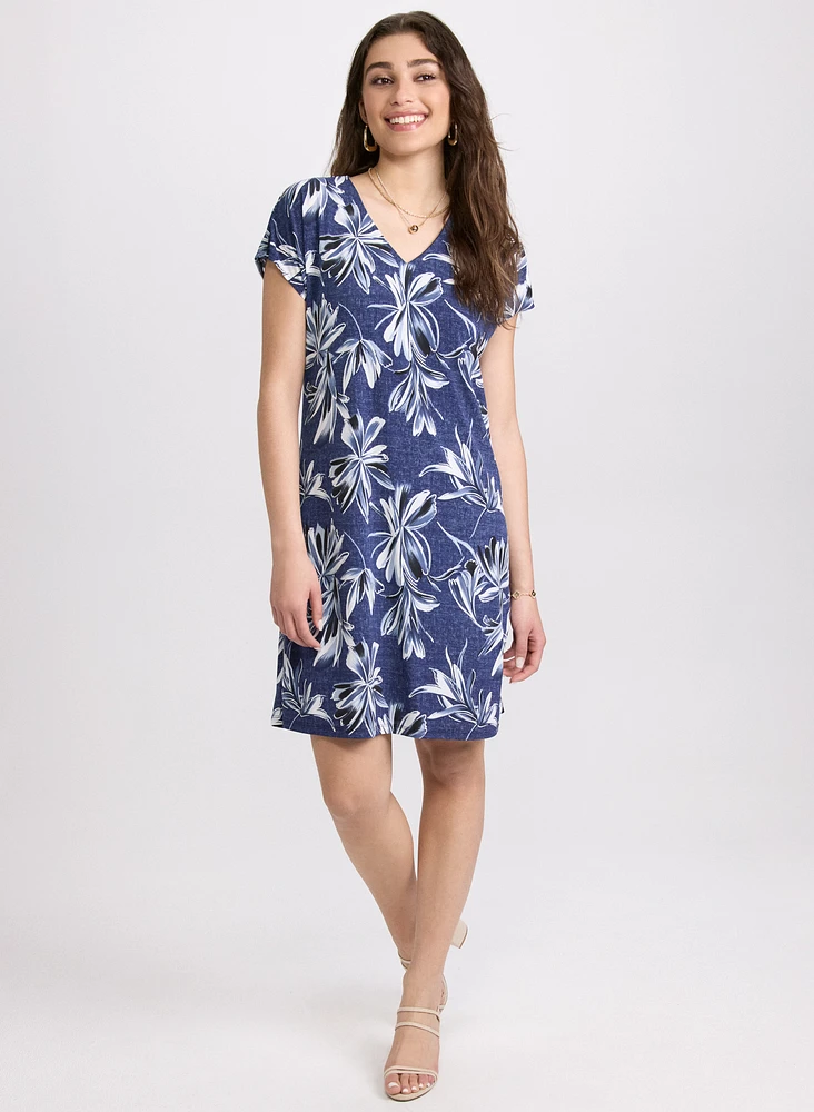 Floral V-Neck Dress