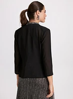 Embellished Open Front Bolero