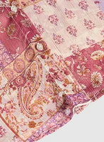Blouse à motif patchwork